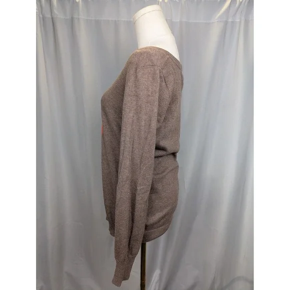 Old Navy Fox Sweater Blogger Fav Women's Small Brown Softest Crew Neck Knit Top‎ - Picture 11 of 13